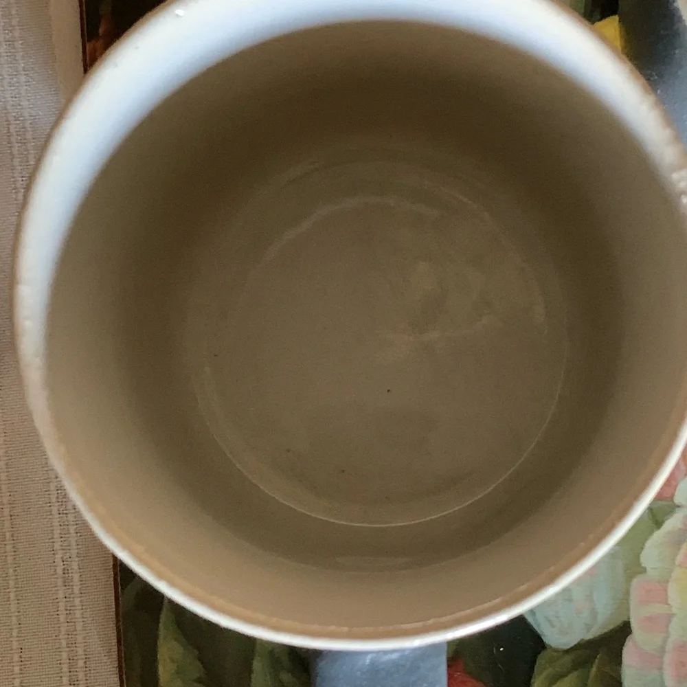 Set of Three Gray Ceramic Mugs